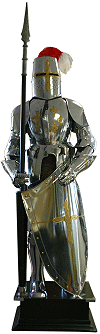 armure des templiers (reproduction d'armure historique ; objet de d&eacute;coration)