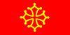 autocollant avec la croix occitane (croix du Languedoc, croix de Toulouse)