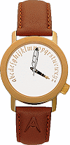 montre Akteo : &eacute;crivain (arts et lettres, couleur or)