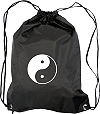 Sac multi-usage en nylon 210 D noir, imperm&eacute;able et personnalis&eacute; : Yin et Yang