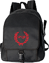 Sac &agrave; dos polyester 600 D personnalis&eacute; : couronne de lauriers et S.P.Q.R. (''Senatus Populus Que Romanus'' : Le S&eacute;nat et le Peuple Romain ; symbole de la R&eacute;publique romaine)