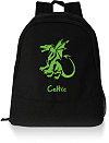 sac &agrave; dos personnalis&eacute; (exemple avec un dragon m&eacute;di&eacute;val)