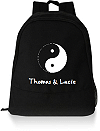 sac &agrave; dos personnalis&eacute; (exemple avec le symbole Yin et Yang)