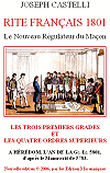 Rite Fran&ccedil;ais 1801, le nouveau R&eacute;gulateur du Ma&ccedil;on, Joseph Castelli