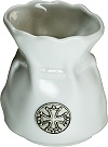 bourse m&eacute;di&eacute;vale ''Tolosa'' (porcelaine blanche)