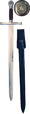 &eacute;p&eacute;e de Renaud de Vichier, grand ma&icirc;tre du temple (1255, reproduction d'&eacute;p&eacute;e m&eacute;di&eacute;vale, &eacute;p&eacute;e de collection)