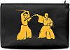 pochette / trousse personnalis&eacute;e (exemple avec deux pratiquants de ia&iuml;do)