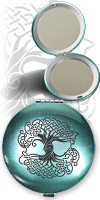 miroir de poche ''Arbre de vie''
