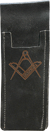 porte-&eacute;p&eacute;e en cuir noir (sp&eacute;cialement adapt&eacute; aux &eacute;p&eacute;es symboliques et de c&eacute;r&eacute;monie)