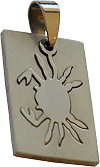 pendentif en acier inoxydable : Cancer (signe du Zodiaque, du 21 juin au 22 juillet)