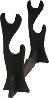 support pour deux katanas en bois noir (2 places)