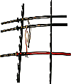 support mural pour 8 katanas (bois noir)