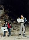 Christian Koenig en concert dans la grotte de Lombrives (Ari&egrave;ge)
