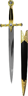 mini-&eacute;p&eacute;e ma&ccedil;onnique avec fourreau noir (c&eacute;r&eacute;monie ou d&eacute;coration)