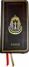 agenda 2009 personnalis&eacute; (fa&ccedil;on cuir noir marocain)
