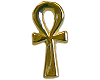 pin's (&eacute;pinglette) plaqu&eacute; or 3 &micro; : la cl&eacute; de vie (ankh)