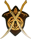 Sabres inspir&eacute;s des dagues de combat de Legolas (inspir&eacute;es du film ''Le Seigneur des Anneaux'')
