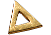 pin's (&eacute;pinglette) : triangle, symbole du chiffre 3