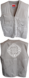 gilet reporter personnalis&eacute; : croix celtique