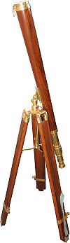 t&eacute;lescope laiton et bois