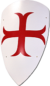 blason templier en bois