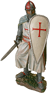 statuette de chevalier templier