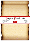papier fa&ccedil;on parchemin (5 feuilles d&eacute;coup&eacute;es 21 x 29.7 cm, compatibles avec l'impression laser ou &agrave; jet d'encre)