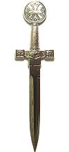 &eacute;p&eacute;e Excalibur - croix occitane (coupe-papiers)
