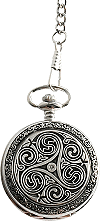 montre de poche (montre &agrave; gousset) : triskel (mod&egrave;le avec spirales)