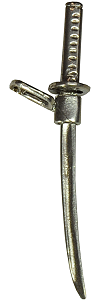 pendentif en argent 925 o/oo : katana (sabre japonais)