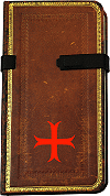 R&eacute;pertoire / carnet d'adresses personnalis&eacute; : croix templi&egrave;re rouge
