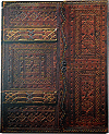 Lussuria, cahier-livre 18 x 23 cm (7'' x 9''), 144 pages (fa&ccedil;on cuir en peau de ch&egrave;vre du XVIe si&egrave;cle