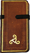 Carnet de notes personnalis&eacute; 8.9 x 17.8 cm (3'' 1/2 x 7''), 176 pages (fa&ccedil;on cuir repouss&eacute;)