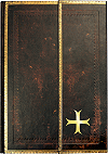 Cahier-livre 21.5 x 30 cm (8'' 1/4 x 11'' 3/4), 128 pages (fa&ccedil;on cuir noir marocain)
