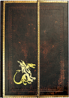 Cahier-livre 21.5 x 30 cm (8'' 1/4 x 11'' 3/4), 128 pages (fa&ccedil;on cuir noir marocain)