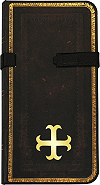 carnet de notes personnalis&eacute; 8.9 x 17.8 cm (3'' 1/2 x 7''), 176 pages lign&eacute;es (fa&ccedil;on cuir noir marocain)
