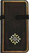 carnet de notes personnalis&eacute; 8.9 x 17.8 cm (3'' 1/2 x 7''), 176 pages lign&eacute;es (fa&ccedil;on cuir noir marocain)