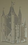 porte-cartes de visite personnalis&eacute; par gravure : chevalier templier, croix templi&egrave;re, sceau du Grand Ma&icirc;tre, Donjon de Paris...