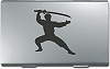 porte-cartes de visite personnalis&eacute; par gravure : ninja
