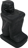 statue-cube : scribe &eacute;gyptien