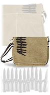 cartouches US sur bande pour mitrailleuse l&eacute;g&egrave;re, sac porte document Sahara Quadra (100% coton d&eacute;lav&eacute;, 40 x 30 x 12 cm, 14 litres)