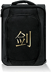 valise &agrave; roulettes Quadra personnalis&eacute;e (exemple avec l'id&eacute;ogramme chinois Jian, ''&eacute;p&eacute;e'')