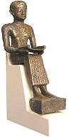 Imhotep, reproduction en r&eacute;sine (bronze)