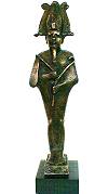 Osiris, reproduction en r&eacute;sine charg&eacute;e de bronze