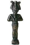 Osiris, reproduction en r&eacute;sine (bronze ou noire)