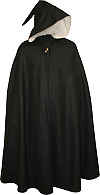 cape noire (80 % laine, 20 % coton ; sergent)