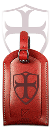 ''Blason Templier'', &eacute;tiquette &agrave; bagage