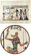 La pes&eacute;e de l'&acirc;me, papyrus 30 x 40 cm