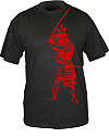T-shirt de la collection Histophile : samoura&iuml; avec katana