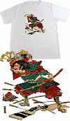 T-shirt de la collection Histophile : ''Yoshikage Asakura'' (d'apr&egrave;s une estampe de Kuniyoshi, &egrave;re Meiji, 1868-1912)